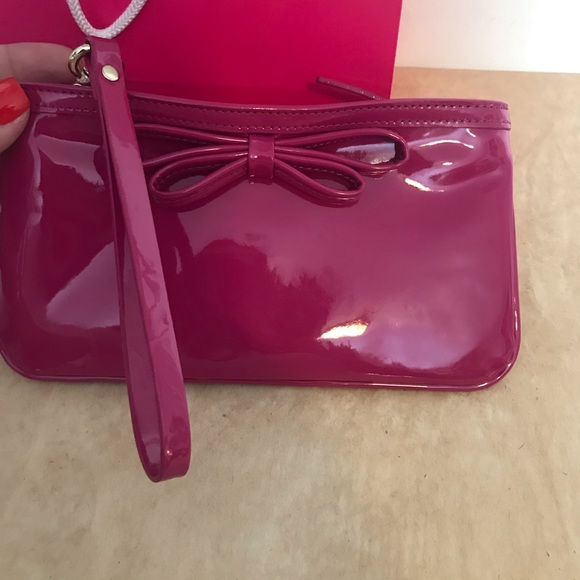 💯 Authentic Kate spade Pink Clutch with Strap - Picture 8 of 8